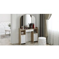 Туалетный столик с зеркалом Трия София Т2 (дуб сонома/белый) - Превью изображения №3 — Интернет-магазин Time-Shop