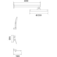 Душевая система  Shevanik S4335C - Превью изображения №2 — Интернет-магазин Time-Shop