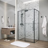 Душевой уголок Grossman Galaxy 120х100х195 120.K33.01.1210.21.00 (черный матовый/прозрачное стекло) - Превью изображения №8 — Интернет-магазин Time-Shop