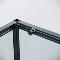 Душевой уголок Grossman Galaxy 120х100х195 120.K33.01.1210.21.00 (черный матовый/прозрачное стекло) - Превью изображения №5 — Интернет-магазин Time-Shop