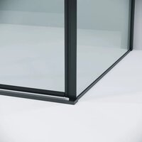 Душевой уголок Grossman Galaxy 120х100х195 120.K33.01.1210.21.00 (черный матовый/прозрачное стекло) - Превью изображения №4 — Интернет-магазин Time-Shop