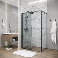 Душевой уголок Grossman Galaxy 120х100х195 120.K33.01.1210.21.00 (черный матовый/прозрачное стекло) - Превью изображения №7 — Интернет-магазин Time-Shop