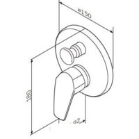 Смеситель без скрытого механизма AM.PM Gem F9085000 - Превью изображения №3 — Интернет-магазин Time-Shop