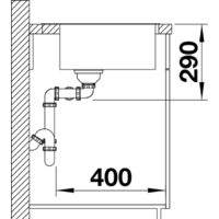 Кухонная мойка Blanco Andano 340/340-IF/A 525248 (с клапаном-автоматом, сатин) - Превью изображения №7 — Интернет-магазин Time-Shop