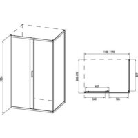 Душевой уголок Alex Baitler 120x90x200 AB14120B1 - Превью изображения №3 — Интернет-магазин Time-Shop
