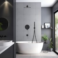 Душевая система  Aquatek Бетта AQ1173MB (черный матовый) - Превью изображения №6 — Интернет-магазин Time-Shop