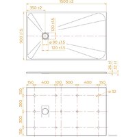 Душевой поддон RGW TSS-W 90x150 - Превью изображения №7 — Интернет-магазин Time-Shop