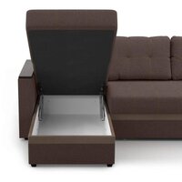 Диван Mio Tesoro Атланта 110 (Savana Chocolate/Ecostile Chocolate) - Превью изображения №6 — Интернет-магазин Time-Shop