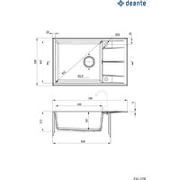 Кухонная мойка Deante ZQE_G11B - Превью изображения №2 — Интернет-магазин Time-Shop
