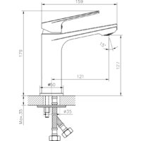 Умывальник Lauter 21441A + Sky 21CK533C - Превью изображения №9 — Интернет-магазин Time-Shop
