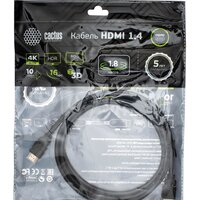 CACTUS HDMI - HDMI CS-HDMI.1.4-1.8 (1.8 м, черный)