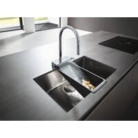 Кухонная мойка Hansgrohe S71 S719-U660 Under-mount sink 660 43428800 - Превью изображения №4 — Интернет-магазин Time-Shop