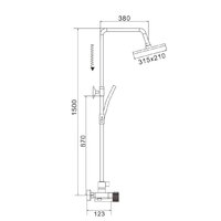 Душевая система  Rose R1896H-6 - Превью изображения №18 — Интернет-магазин Time-Shop