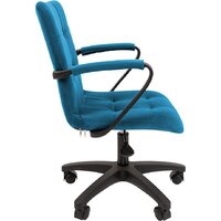 Офисное кресло CHAIRMAN 030 (ткань, T-75 бирюзовый/пластик) - Превью изображения №3 — Интернет-магазин Time-Shop