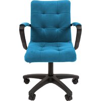 Офисное кресло CHAIRMAN 030 (ткань, T-75 бирюзовый/пластик) - Превью изображения №2 — Интернет-магазин Time-Shop