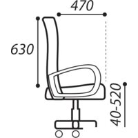 Офисное кресло Brabix Line EX-530 (черный) - Превью изображения №14 — Интернет-магазин Time-Shop