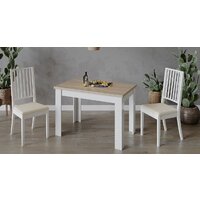 Кухонный стол Трия Промо тип 4 (белый/дуб сонома светлый) - Превью изображения №3 — Интернет-магазин Time-Shop