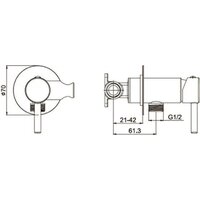Гигиенический душ Hansberge H3099 (бронза) - Превью изображения №8 — Интернет-магазин Time-Shop