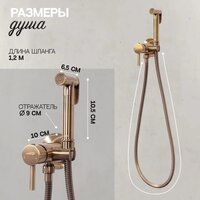 Гигиенический душ Hansberge H3099 (бронза) - Превью изображения №6 — Интернет-магазин Time-Shop