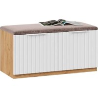 Тумба для обуви Трия Хилтон Исп.2.2 (дуб крафт золотой/белый матовый) - Превью изображения №2 — Интернет-магазин Time-Shop