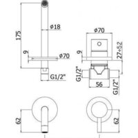 Смеситель Paffoni Light LIG006BO70 - Превью изображения №2 — Интернет-магазин Time-Shop