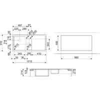 Кухонная мойка Smeg LFT102S - Превью изображения №2 — Интернет-магазин Time-Shop