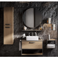  Акватон Тумба Фабрик 80 под умывальник Джой-3 (дуб кантри) - Превью изображения №2 — Интернет-магазин Time-Shop