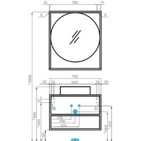  Акватон Тумба Фабрик 80 под умывальник Джой-3 (дуб кантри) - Превью изображения №5 — Интернет-магазин Time-Shop