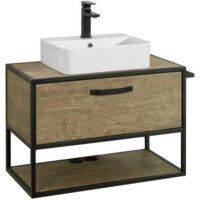 Акватон Тумба Фабрик 80 под умывальник Джой-3 (дуб кантри)