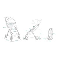 Коляска прогулочная «книга» Lionelo Julie One (stone grey) - Превью изображения №5 — Интернет-магазин Time-Shop