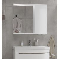  Volna Шкаф с зеркалом Lake 80 R (белый) - Превью изображения №3 — Интернет-магазин Time-Shop