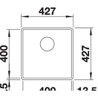 Кухонная мойка Blanco Subline 400-F (белый) - Превью изображения №3 — Интернет-магазин Time-Shop