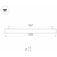 Светодиодная панель Arlight ALT-LINEAIR-FLAT-UPDOWN-DIM-S2094-1200-40W Warm3000 031530 - Превью изображения №3 — Интернет-магазин Time-Shop