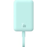 Внешний аккумулятор Baseus Magnetic Fast Charge Power Bank Type-C Edition 30W 10000mAh (мятный) - Превью изображения №2 — Интернет-магазин Time-Shop