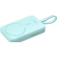 Внешний аккумулятор Baseus Magnetic Fast Charge Power Bank Type-C Edition 30W 10000mAh (мятный) - Превью изображения №4 — Интернет-магазин Time-Shop