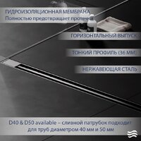 Трап/канал Lauter 2121181-Т5H 800x62 (хром) - Превью изображения №2 — Интернет-магазин Time-Shop