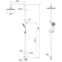 Душевой гарнитур  Milardo 3703F24M76 - Превью изображения №9 — Интернет-магазин Time-Shop
