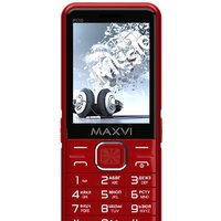 Кнопочный телефон Maxvi P110 (красный) - Превью изображения №3 — Интернет-магазин Time-Shop