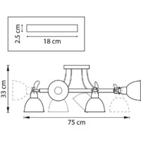 Припотолочная люстра Lightstar Acrobata 761060 - Превью изображения №2 — Интернет-магазин Time-Shop