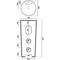 Умывальник Roxen Florence 570910 - Превью изображения №3 — Интернет-магазин Time-Shop
