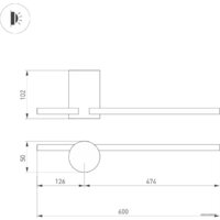 Бра Arlight SP-VINCI-S600x55-7W (WH) 35683 - Превью изображения №7 — Интернет-магазин Time-Shop