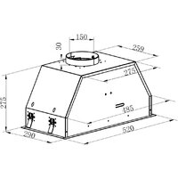 Кухонная вытяжка Hietzel CHB 5262J BL - Превью изображения №12 — Интернет-магазин Time-Shop