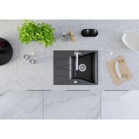 Кухонная мойка Kernau KGS O 4565 1B1D Deep Black - Превью изображения №4 — Интернет-магазин Time-Shop