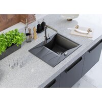 Кухонная мойка Kernau KGS O 4565 1B1D Deep Black - Превью изображения №3 — Интернет-магазин Time-Shop