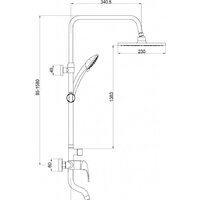 Душевая система  Gross Aqua Basic GA9005SMD01 - Превью изображения №6 — Интернет-магазин Time-Shop