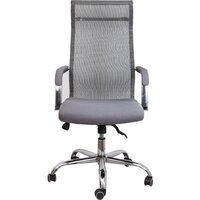 Офисное кресло AksHome Grid B (ткань/сетка, серый) - Превью изображения №2 — Интернет-магазин Time-Shop