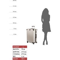 Чемодан-спиннер Supra Luggage STS-1003-L (Silver Quartz) - Превью изображения №12 — Интернет-магазин Time-Shop