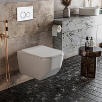 Унитаз подвесной Roxen Boro One Rimless 6 в 1 StounFix Dual Fresh 506177 (кнопка: белый глянец) - Превью изображения №7 — Интернет-магазин Time-Shop