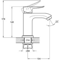 Смеситель G.Lauf GOB1-A134 - Превью изображения №2 — Интернет-магазин Time-Shop