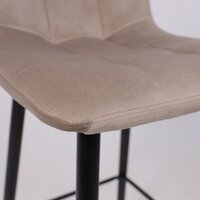Стул AksHome Stella барный (бежевый велюр HLR08/черный) - Превью изображения №7 — Интернет-магазин Time-Shop